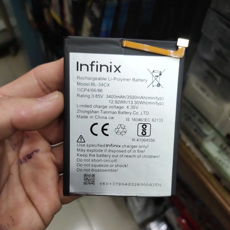 INFINIX NOTE 3 / X601 / BL-45BX , X627 / SMART 3 PLUS , NOTE 10 PRO / X695 / BL-49JX baterai battery battle batt