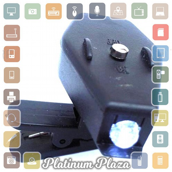 Lampu Baca LED Klip Kacamata 1PCS - Black`775PEC-