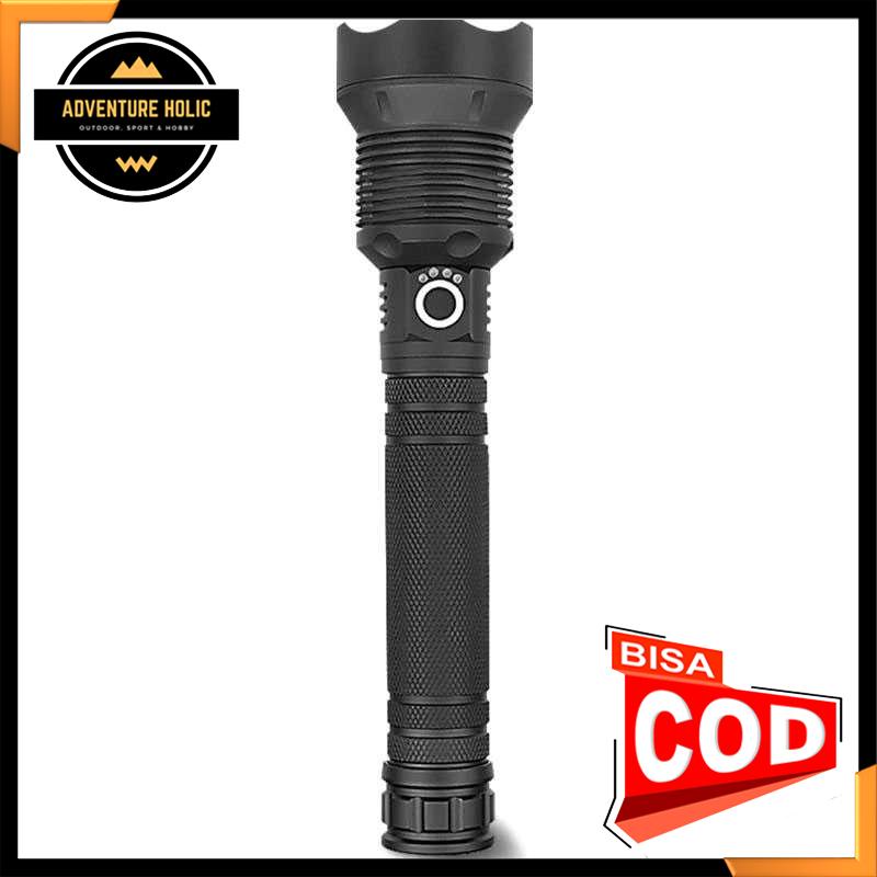XLAMP SENTER LED FLASHLIGHT USB RECHARGEABLE XHP90.2 - JHS52 SENTER LED PROFESSIONAL - SENTER LED
