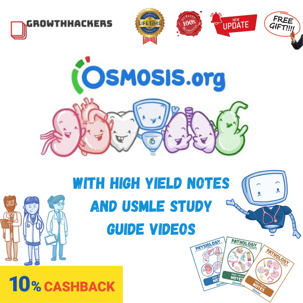 [COMPLETE MOST UPDATED] ‍️ Growthhackers Osmosis Prime Medical ‍️ 2022 + FreeGifts  Medical Lectures