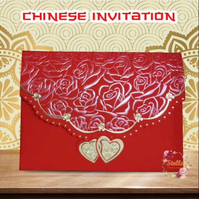 Blangko undangan nikah Chinese IN 01 AMPLOP + ISI