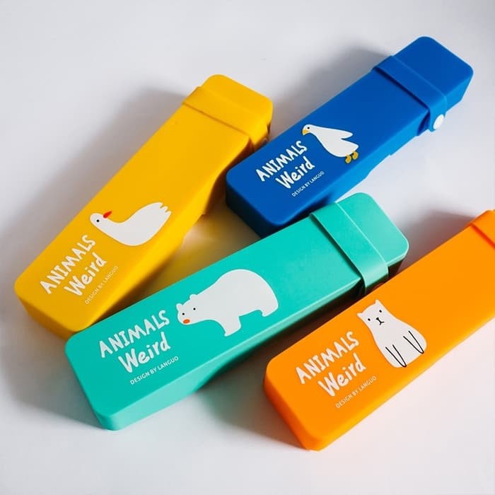 

Weird Animal Plastic Pencil Case / Kotak Tempat Pensil Lucu Unik Murah