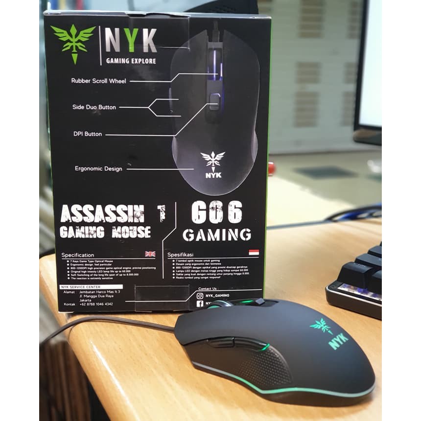 Mouse Gaming NYK Assasin G-06 LED