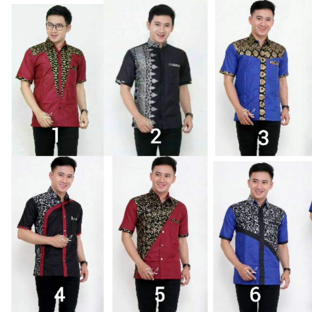 Hem pria / Hem kombinasi marron , Biru / Hem Pria