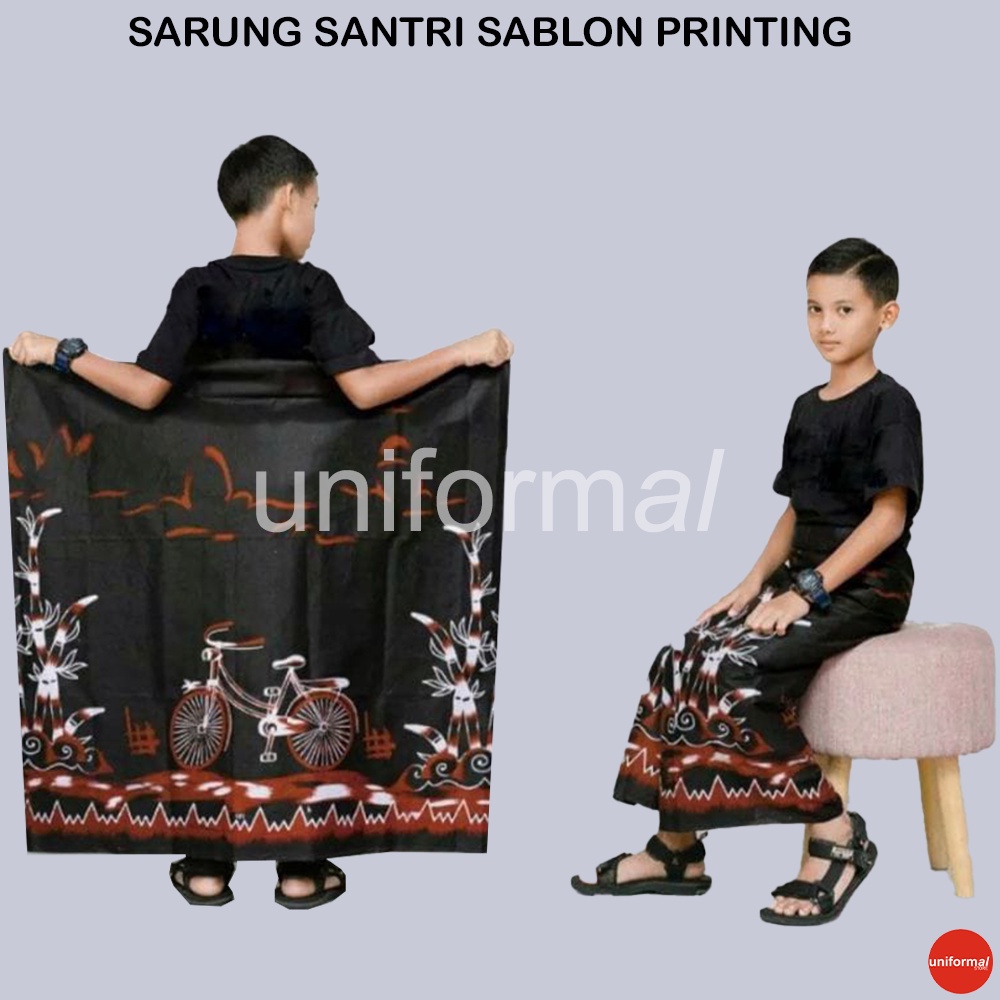 SARUNG ANAK / SARUNG ANAK SD DAN SMP / SARUNG PALAIKAT PALEKAT / SARUNG KANG SANTRI GUS AZMI / SARUNG BATIK / SARUNG ANAK TANGGUNG / SARUNG MOTIF BECAK ONTEL HITAM / COKLAT MERAH BIRU / SARUNG BAHAN KATUN HALUS / SARUNG POLKADOT / SARUNG PRINTING