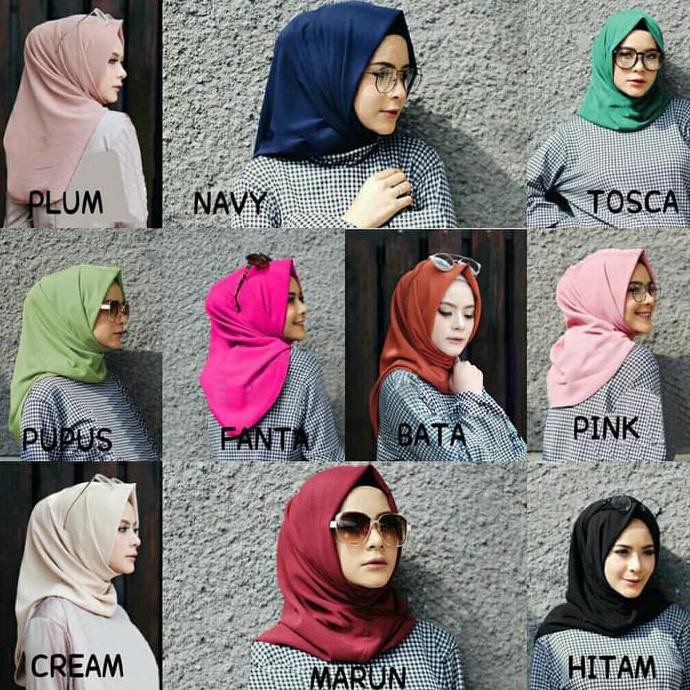 Yuk Di Order Kakak.. Hijab Jilbab Instan Salwa Diamon Crepe Italiano Terlaris