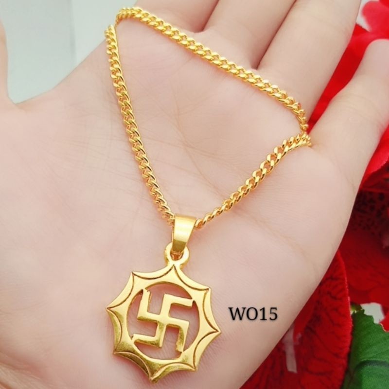 titanium kalung Swastika terbaru