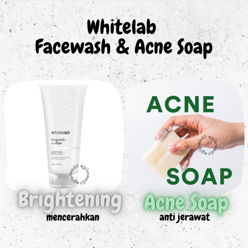 (Ready Klaten) Whitelab Brightening Face Wash•Acne Soap•pH-Balanced Facial Cleanser•Facial Wash Whit