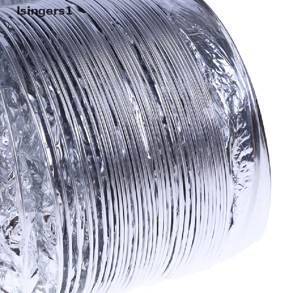 (lsingers1) Selang Ventilasi Udara Flexible 4 &quot;Bahan Aluminum Panjang 2m