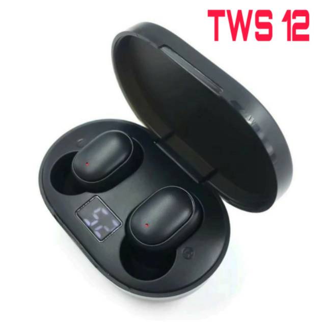 Headset Bluetooth Airdots Xiaomi LED TWS 12 Wireless Earphone TWS12