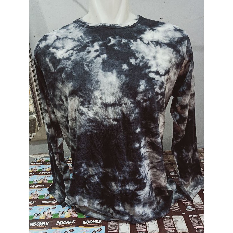 kaos oblong tie dye lengan panjang size S-5XL