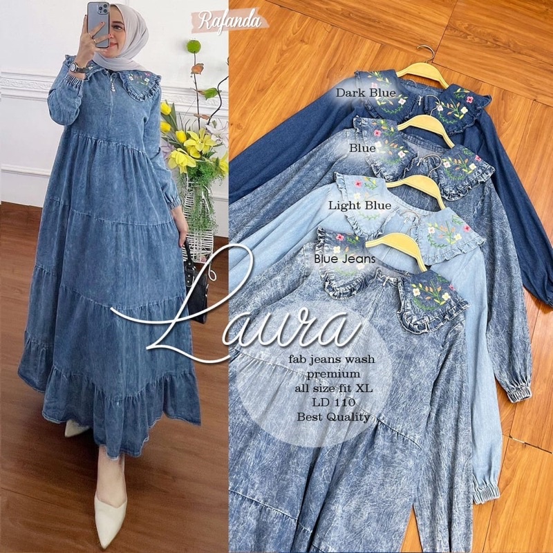 MAXY DRESS JEANS LAURA BY RAFANDA
