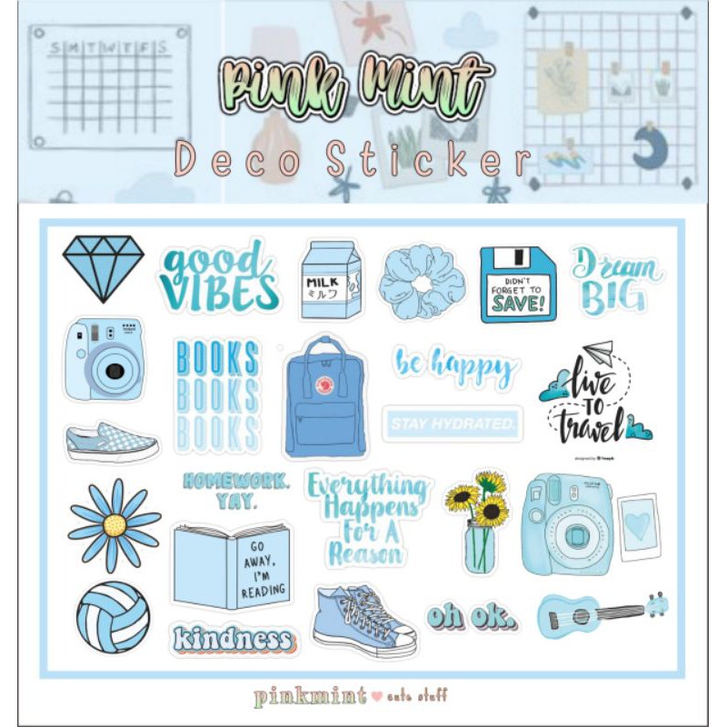 

STICKER AESTHETIC BIRU