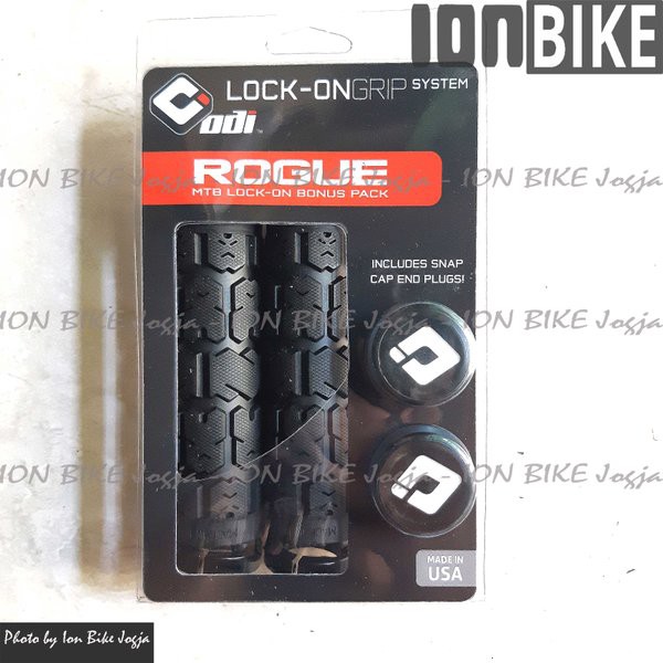 Ready Hand Grip Odi Rogue Lock Ring Black Handgrip Sepeda Mtb Professional Lock On Anti Slip Shopee Indonesia