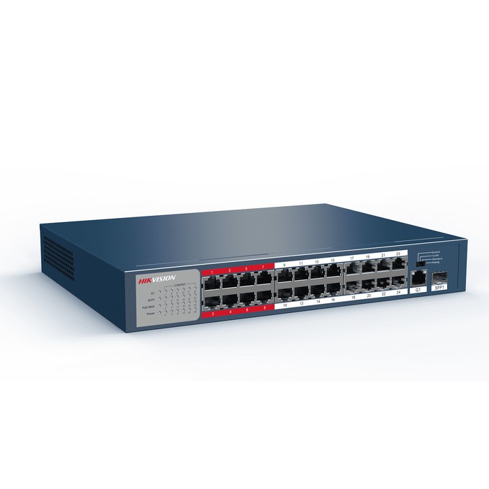 DS-3E0326P-E-M  Hikvision DS 3E0326P E M 24 + 2 Unmanaged PoE Switch CCTV