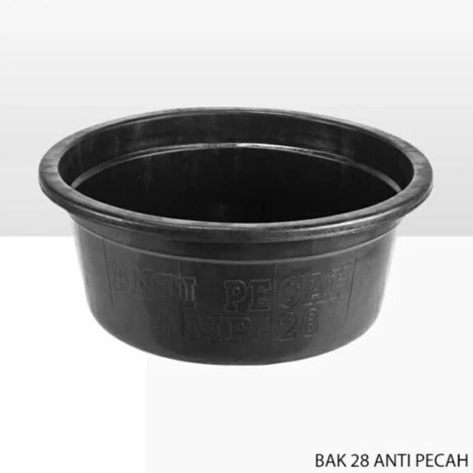 =====] Bak Baskom hitam karet Besar / Ember Besar Anti Pecah 24" GOJEK
