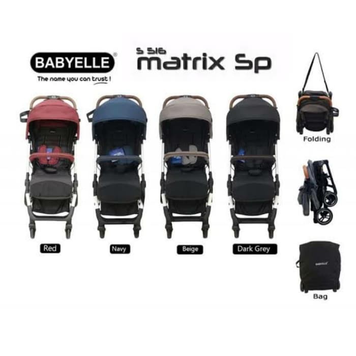 Makassar ! Stroller / Kereta Dorong Bayi BabyElle Matrix SP 516 Cabin Size