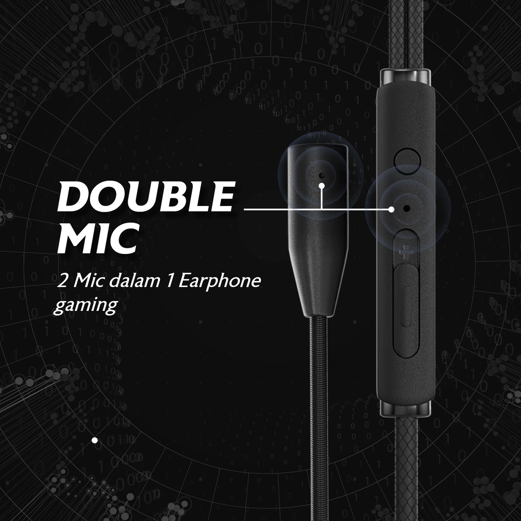 Headset Gaming JETEX HX10 Earphone Gaming Mic  - Garansi 2 Tahun Rusak Tukar Baru