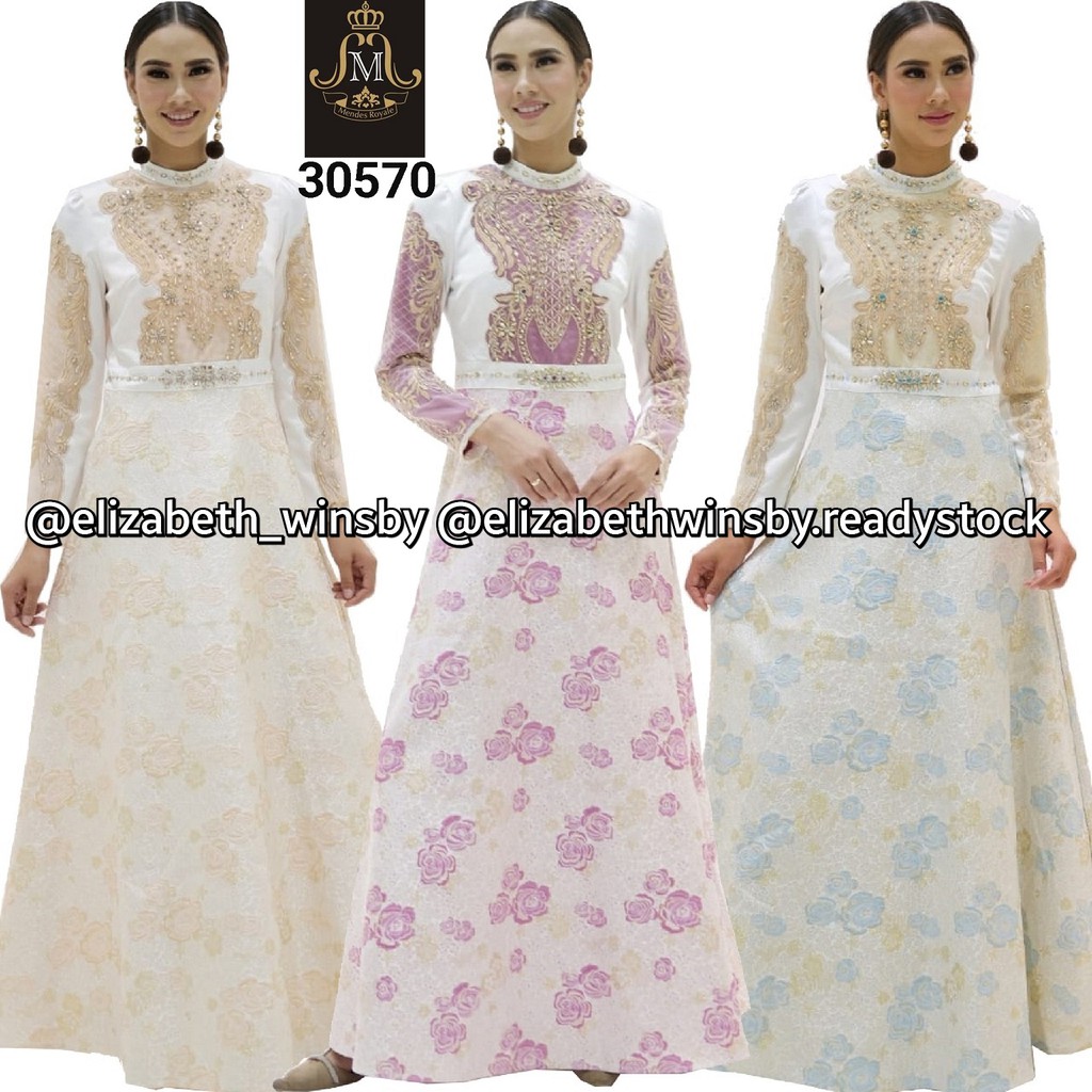 Gamis Pesta Mendes Royale Elizabeth Winsby Gamis Fashion Muslim Baju Pesta Wanita Muslimah