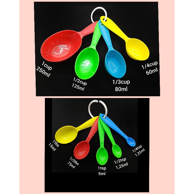 Sendok Takar WARNA WARNI Sendok Ukur Measuring Spoon Measuring Cup Takaran MC205