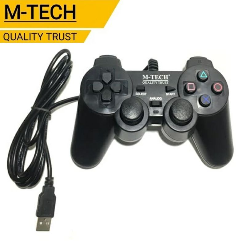 GAMEPAD SINGLE USB STICK M-TECH / E-SMILE / R-ONE FOR LAPTOP/PC JOYSTICK GETAR SINGLE