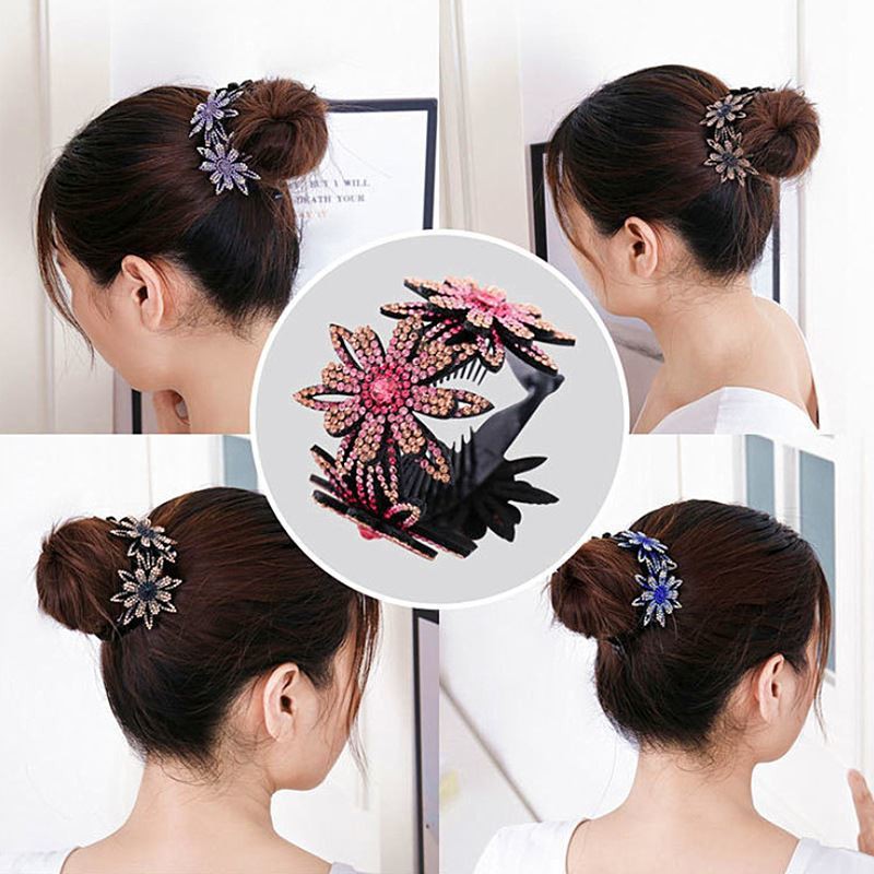 Jepit Rambut Korea wanita full kristal desain terbaru origianal import