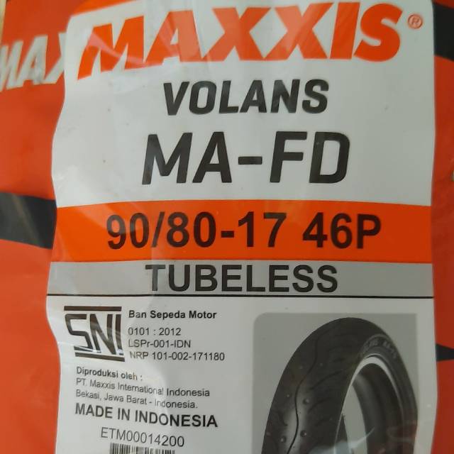 Maxxis Volans MA- FD uk. 90/80 - 17