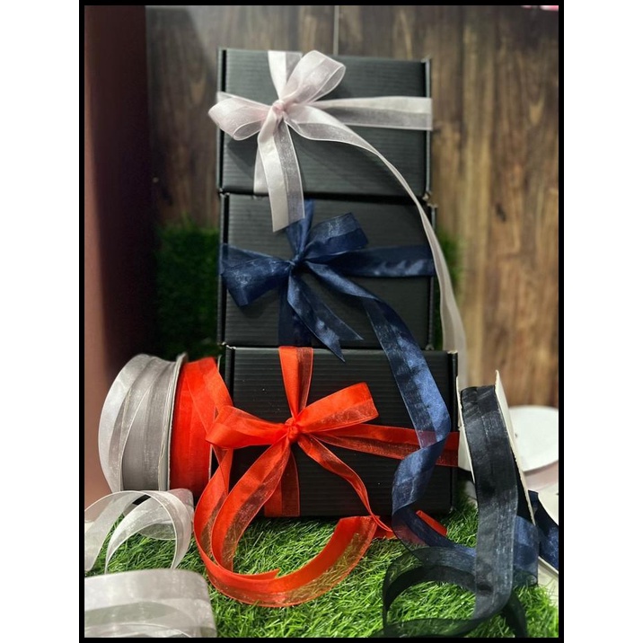 

Pita Kado Ribbon Semi Transparent Organza Import 2.5Cm Per Meter