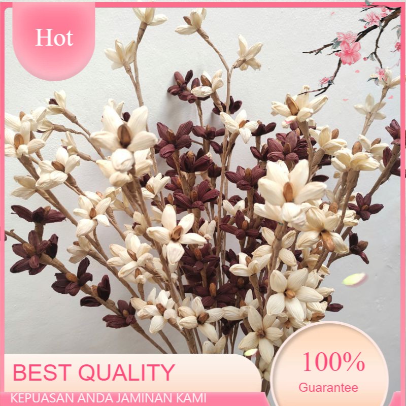 

KERAJINAN TANGAN bunga kering klobot melati