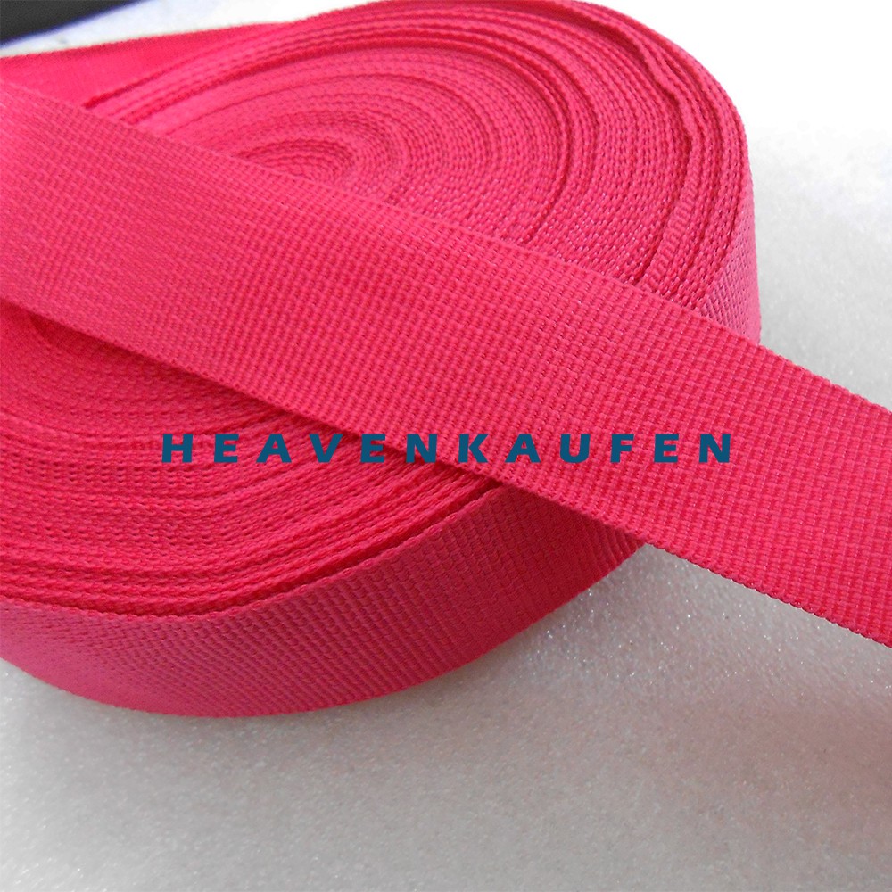 Webbing Tas Lebar 3,8 cm Warna Pink Fanta Harga Per Meter