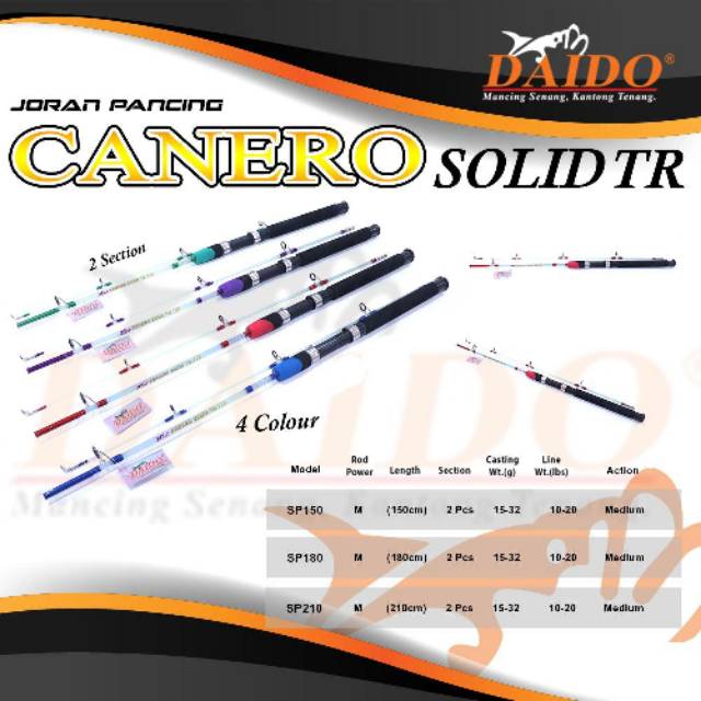 JORAN FIBER GLASS CANERO SOLID Panjang 2,1 Meter