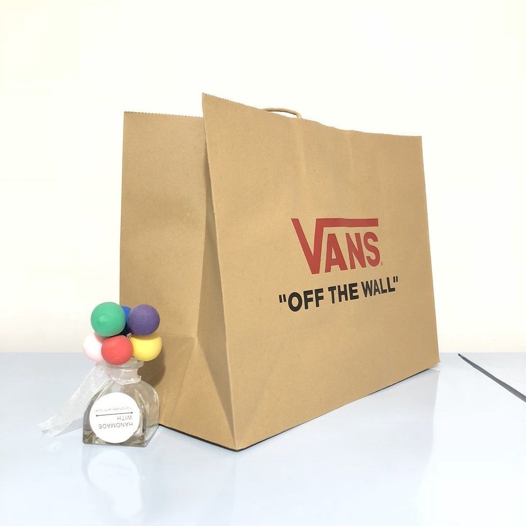 

T10 Vans New Red Label Vance Vans Fashion Brand Handbag Kraft Paper Bag Shopping Bag Gift Bag Shoe B