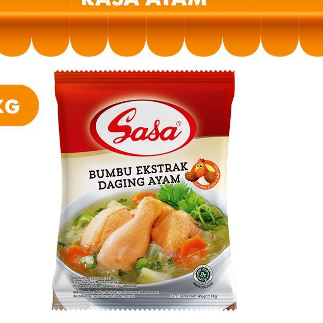

D94♔ Sasa Kaldu Pelezat Rasa Ayam 1 kg Paling Disukai
