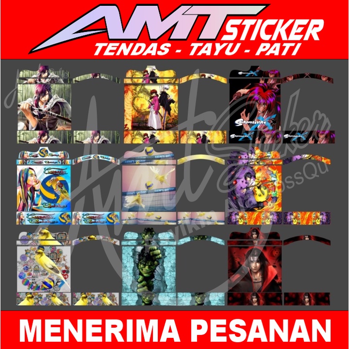 

[DECAL] STICKER DECAL SANGKAR KOTAK NO 1,2,3 BISA CUSTOM GAMBAR DAN TULISAN