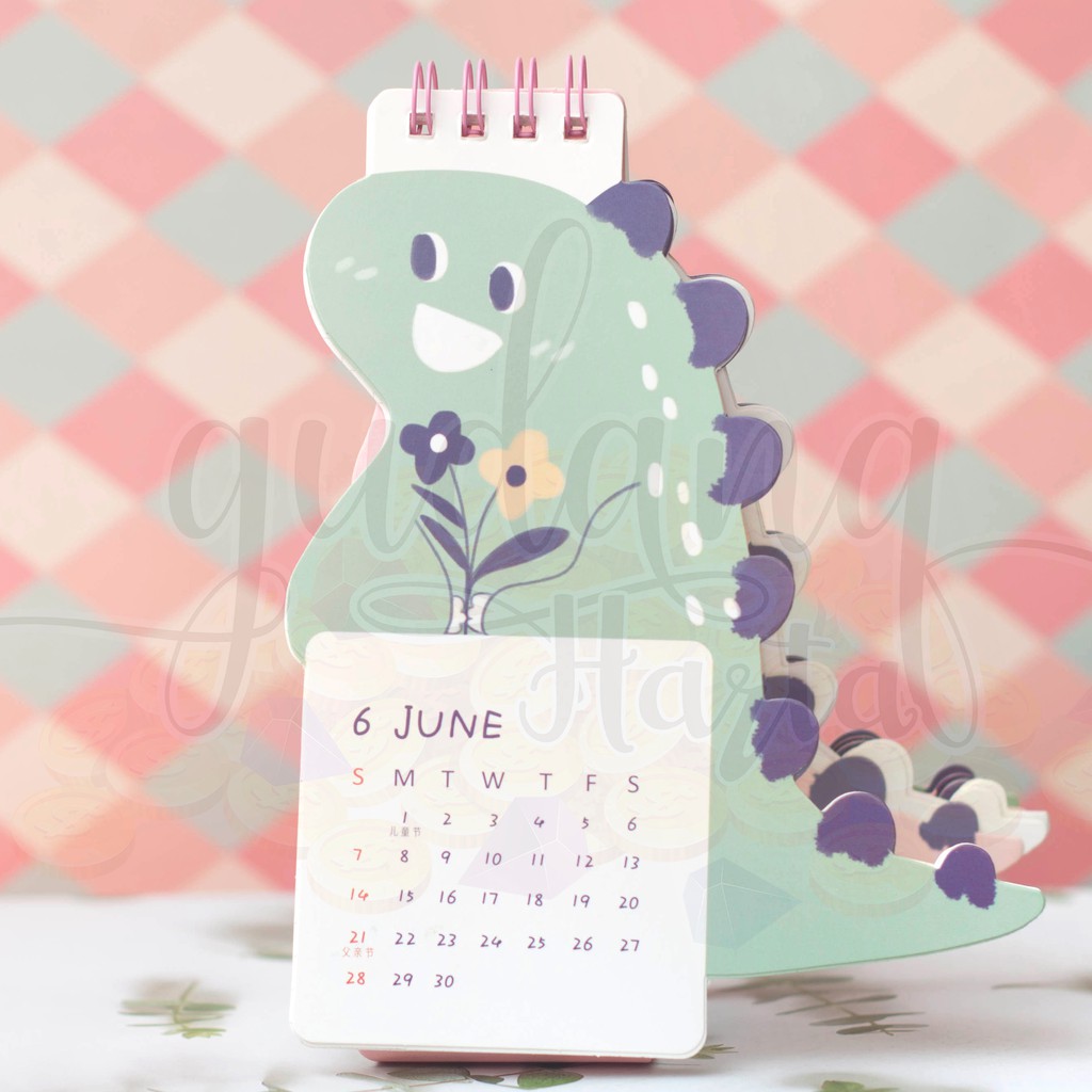 Kalender Meja 2020 3d Kado Lucu Hadiah Unik Unicron Dinosaurus Gh