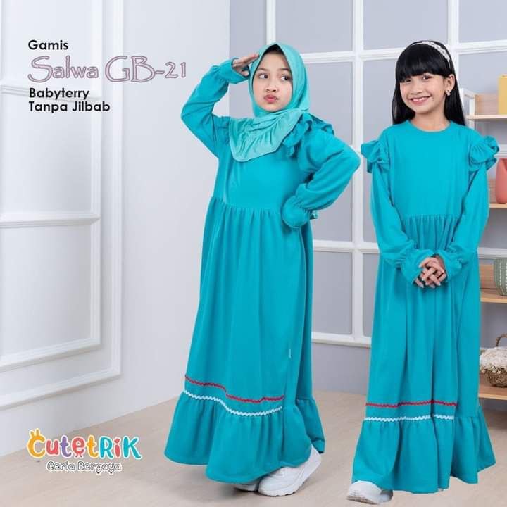 Baju Muslim Anak perempuan 12 tahun
