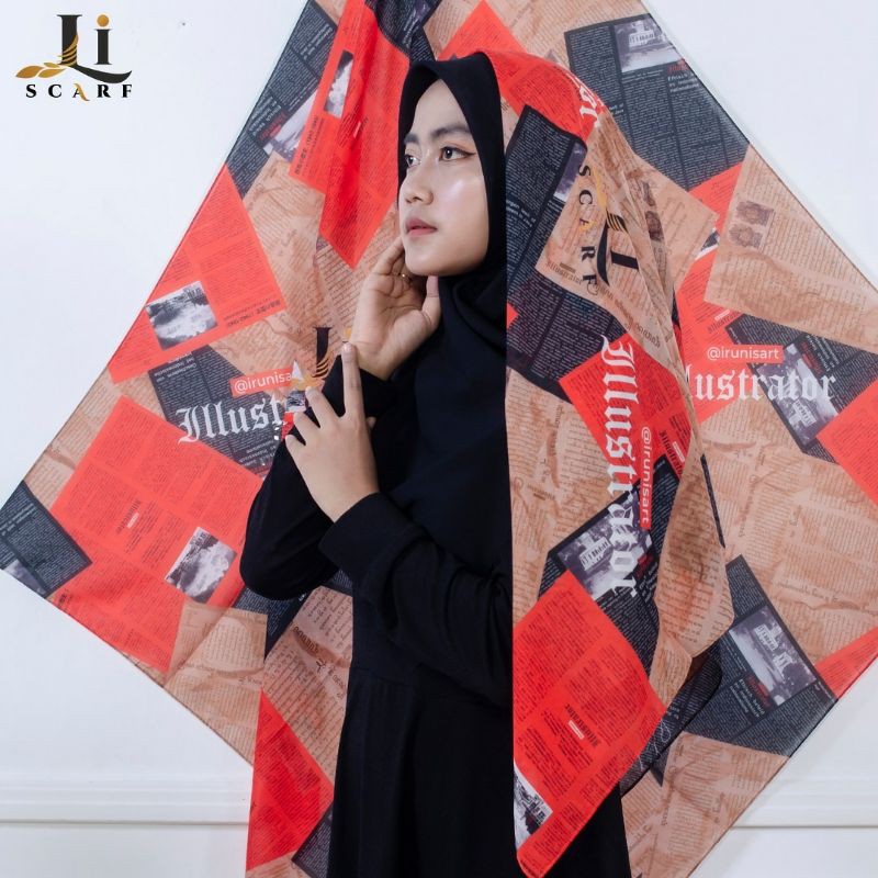 ORIGINAL Jalole Newspapper by Li Scarf