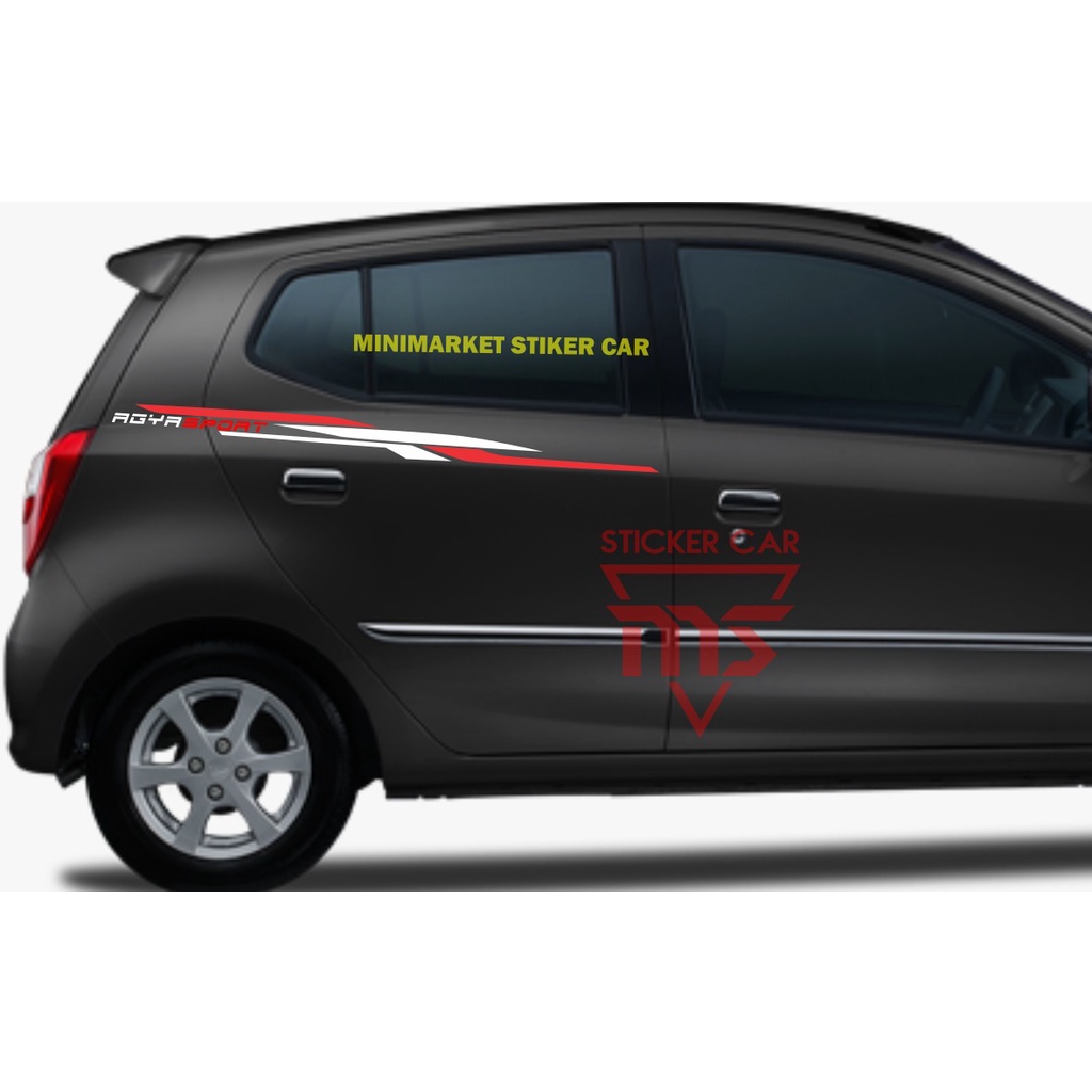 sticker agya list cutting sticker mobil toyota agya sport