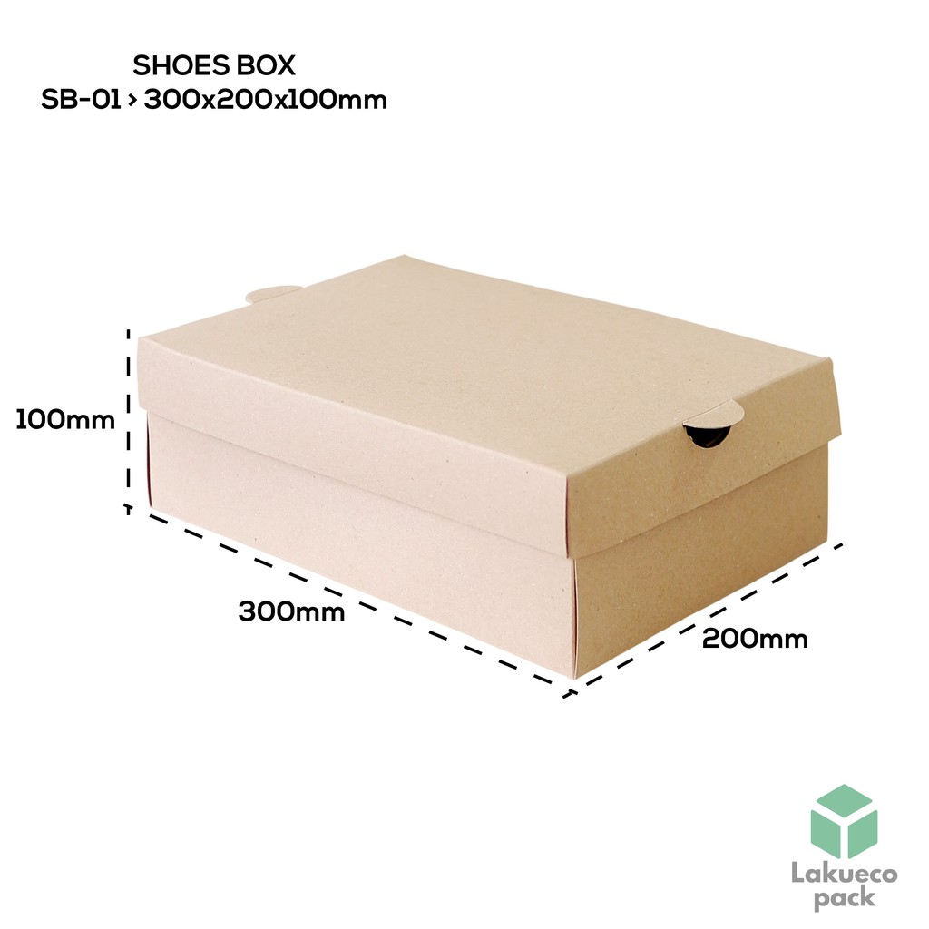 

Paper Box Shoes Box Dus Sepatu KOTAK POLOS (Min. Order 50) SB01K5 Non Laminasi 30X20X10