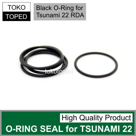 Black O-Ring Seal for TSUNAMI 22 RDA | 22mm karet silicon geekvape