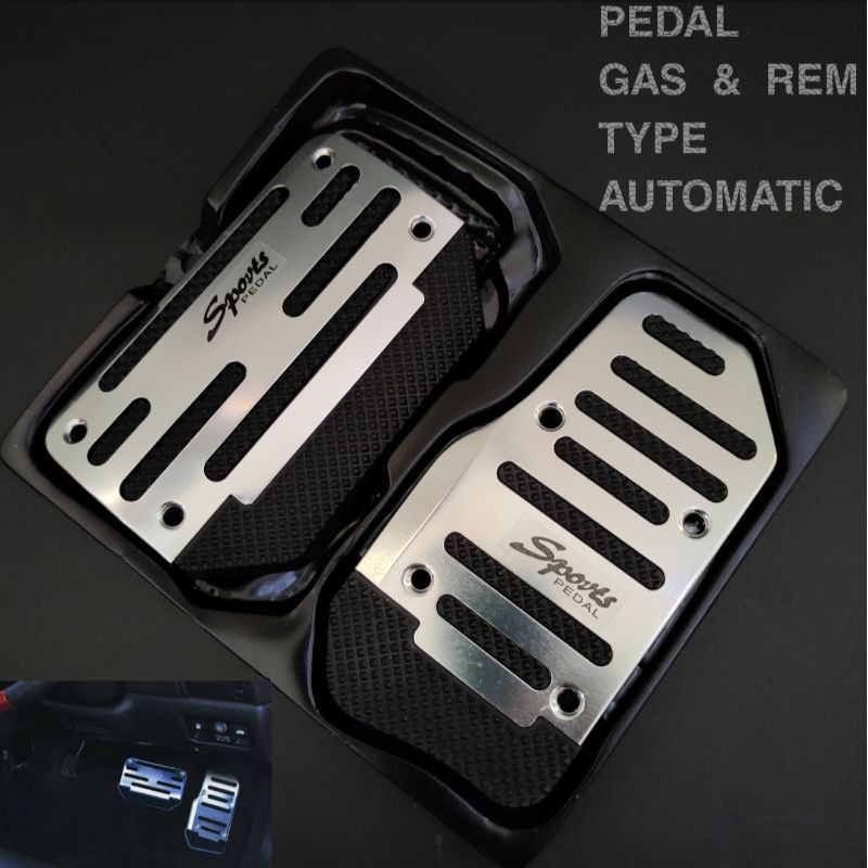 Cover pedal gas dan rem mobil transmisi matic automatic universal