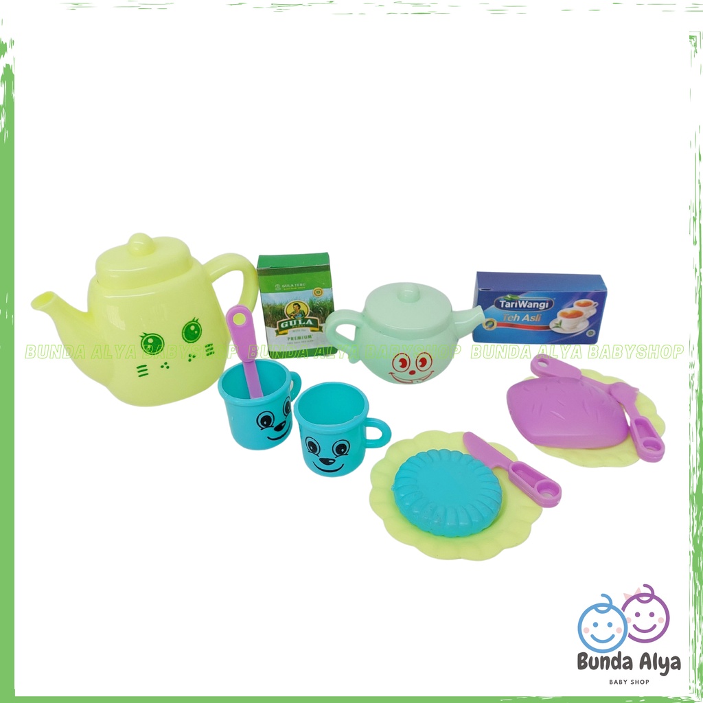 Promo Mainan Anak Mini Tea Set Teko Cangkir / Kitchen Set / Alat Dapur / Cooking Set - Mainan Masak Masakan Tea Set Play Mainan Anak Perempuan - Mainan Masak-Masakan Afternoon Tea Time - Mainan Miniatur Drink Tea