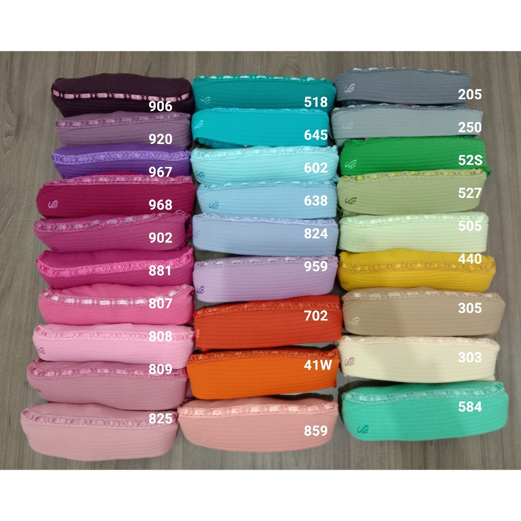 [SIZE M] KERUDUNG SEKOLAH JILBAB RABBANI INSTAN HEMY WARNA (PITA ATAS)