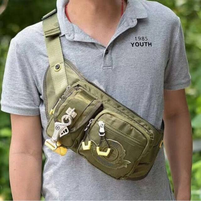 Tas Pinggang tough Jeansmith Army tas slempang army tactical murah bandung