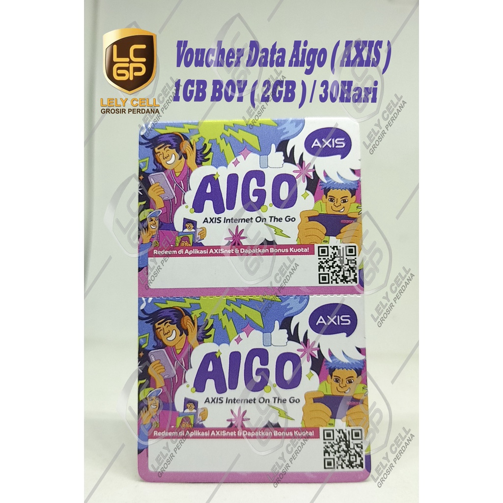 Voucher Axis Aigo 1GB BOY ( 2GB ) Murah