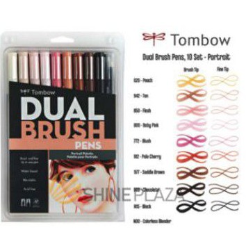 

Tombow Dual Brush Pen Set 10 - Portrait Palette