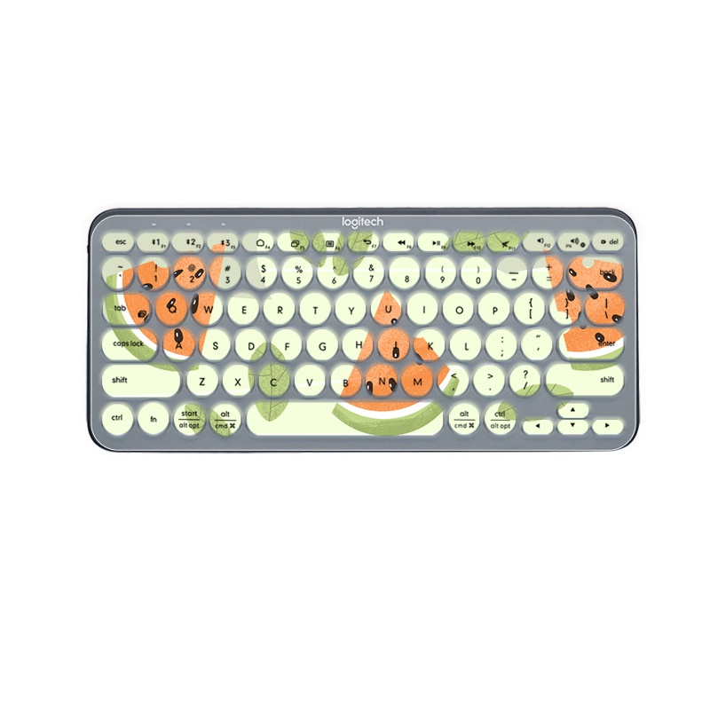 Cover Pelindung Keyboard Wireless Bluetooth K480 Anti Debu Motif Kartun Bunga Untuk Logitech K380