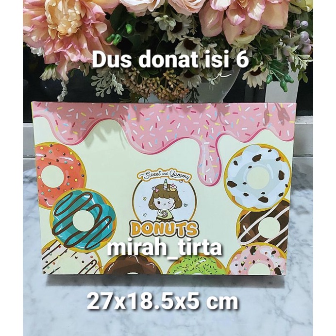 

Dus donat isi 6 . kotak donat. box donut donat . kardus kue. kotak kue