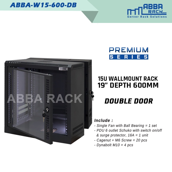 Jual RACK SERVER ABBA-W15-600-DG/DB 19