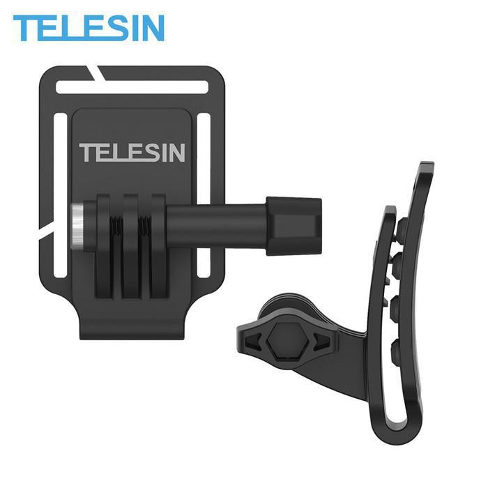 Telesin Clip Clamp Topi Head Cap Mount for GoPro